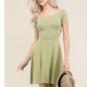 CROSS BACK SKATER DRESS